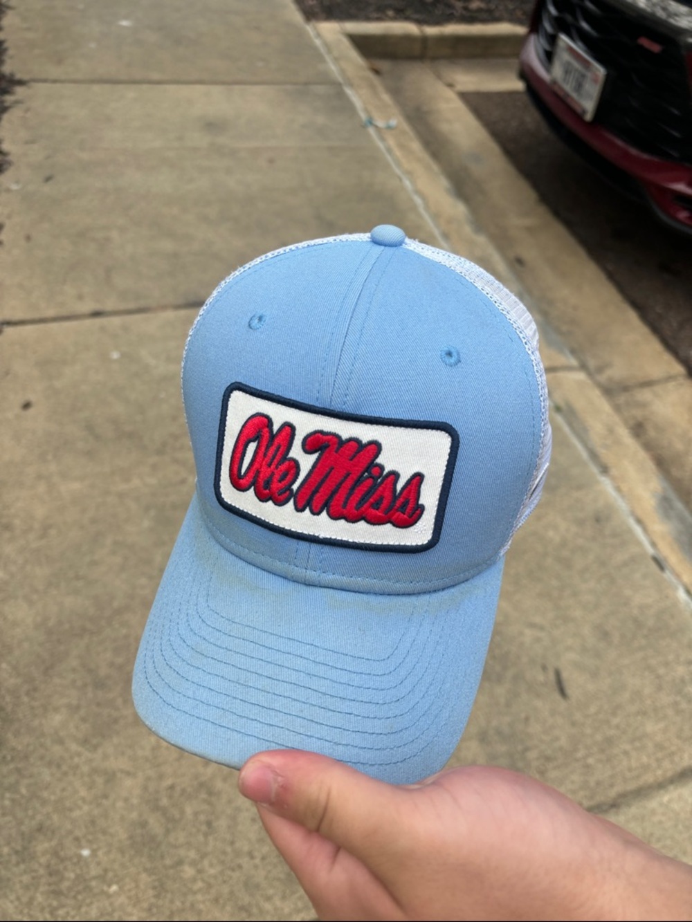 Ole Miss Light Blue Trucker Hat